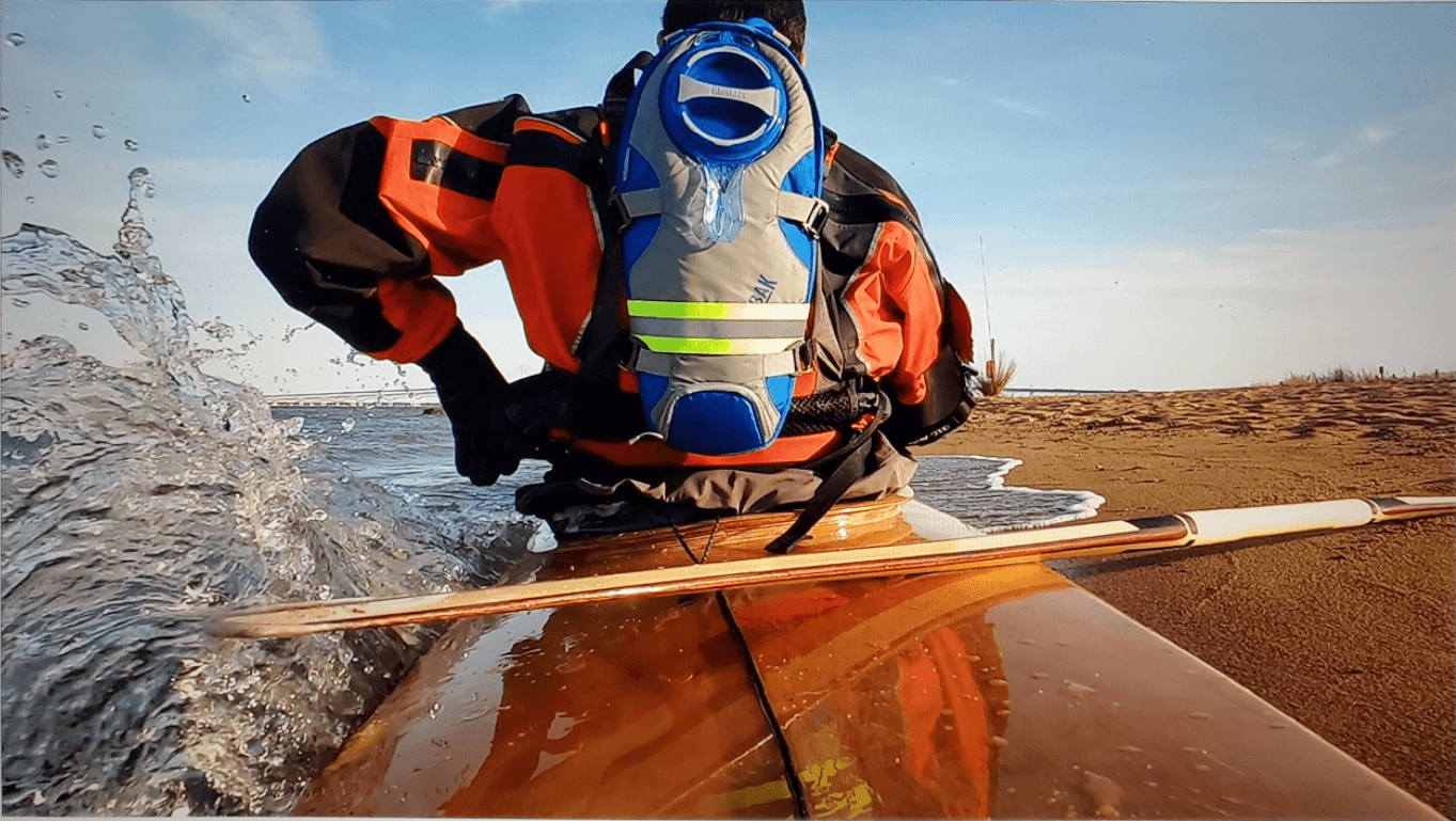 Man Sitting on a Kayak